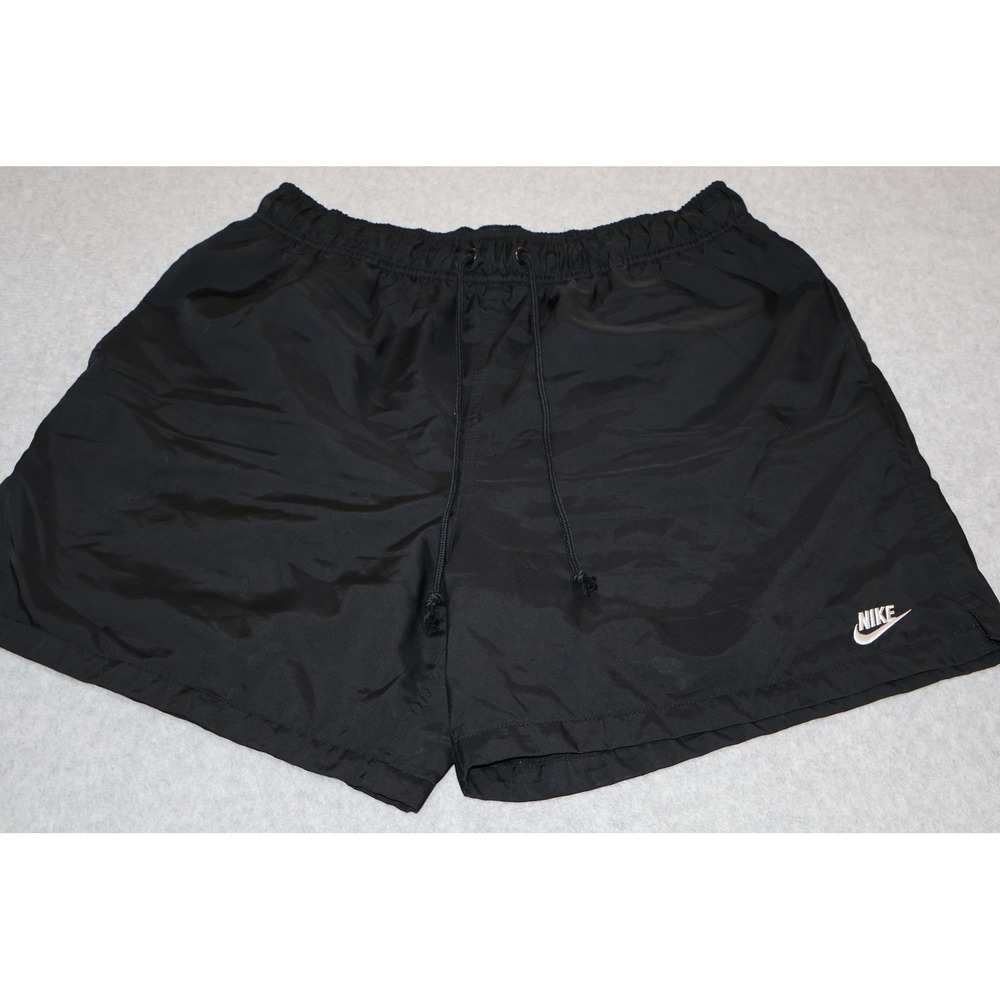 Nike Lined Swim Shorts Mens Large Black Mesh Liner Gym Workout 6" Inseam